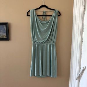 HALSTON HERITAGE blue draped dress